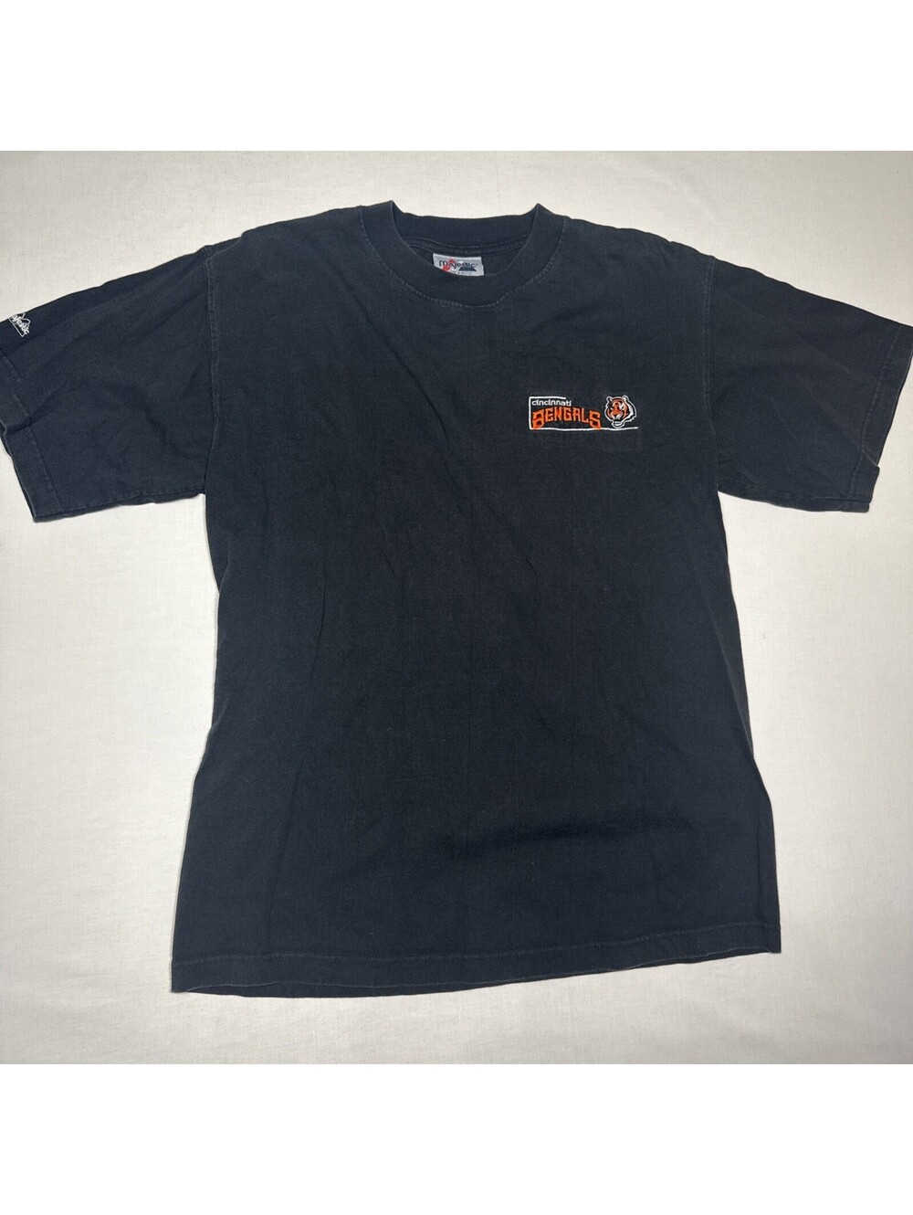 Majestic Cincinnati Bengals Black T Shirt Medium
